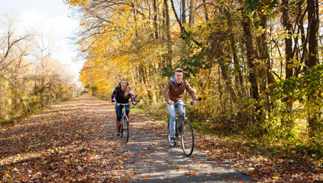 biking